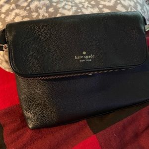 Kate spade black leather crossbody